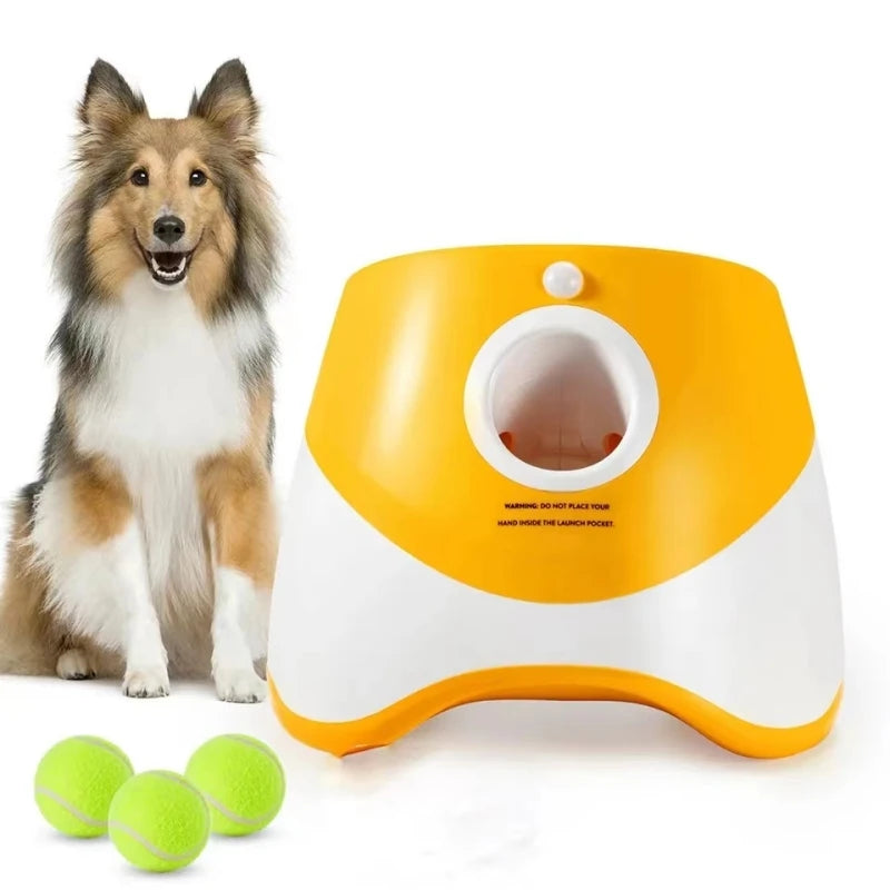 Automatic tennis ball launcher for dogs (fun and interactive)