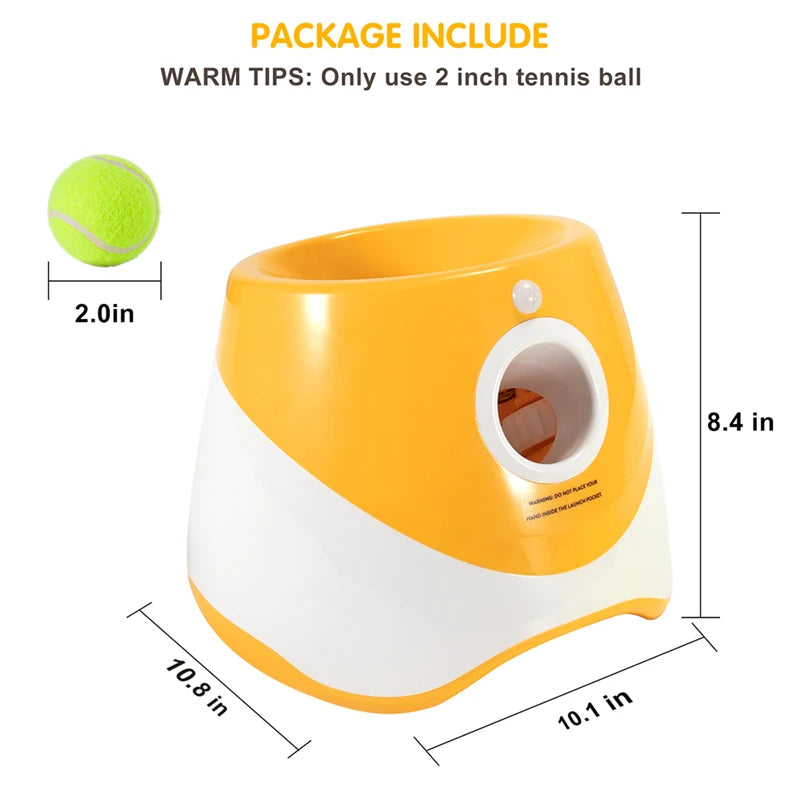 Automatic tennis ball launcher for dogs (fun and interactive)