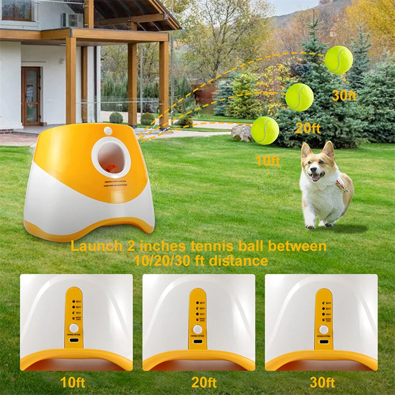 Automatic tennis ball launcher for dogs (fun and interactive)