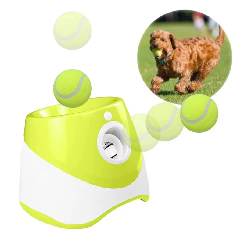 Automatic tennis ball launcher for dogs (fun and interactive)