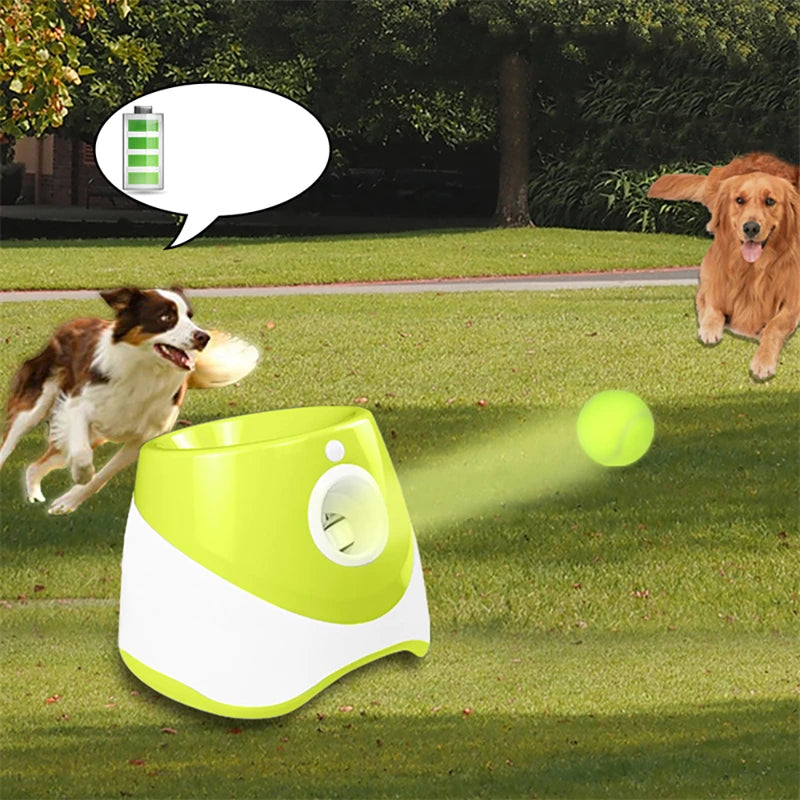 Automatic tennis ball launcher for dogs (fun and interactive)